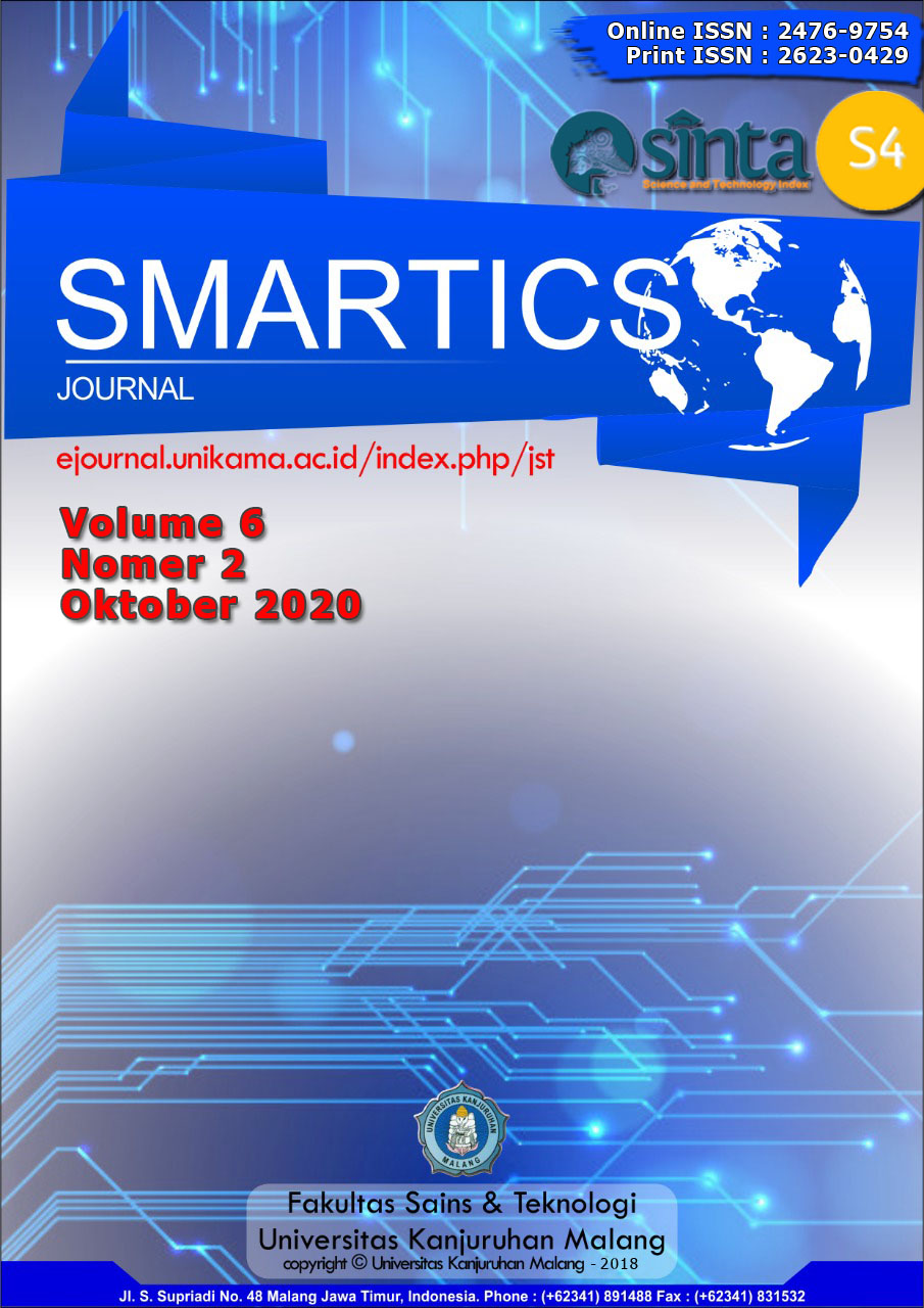 					View Vol. 6 No. 2: SMARTICS Journal (Oktober 2020)
				