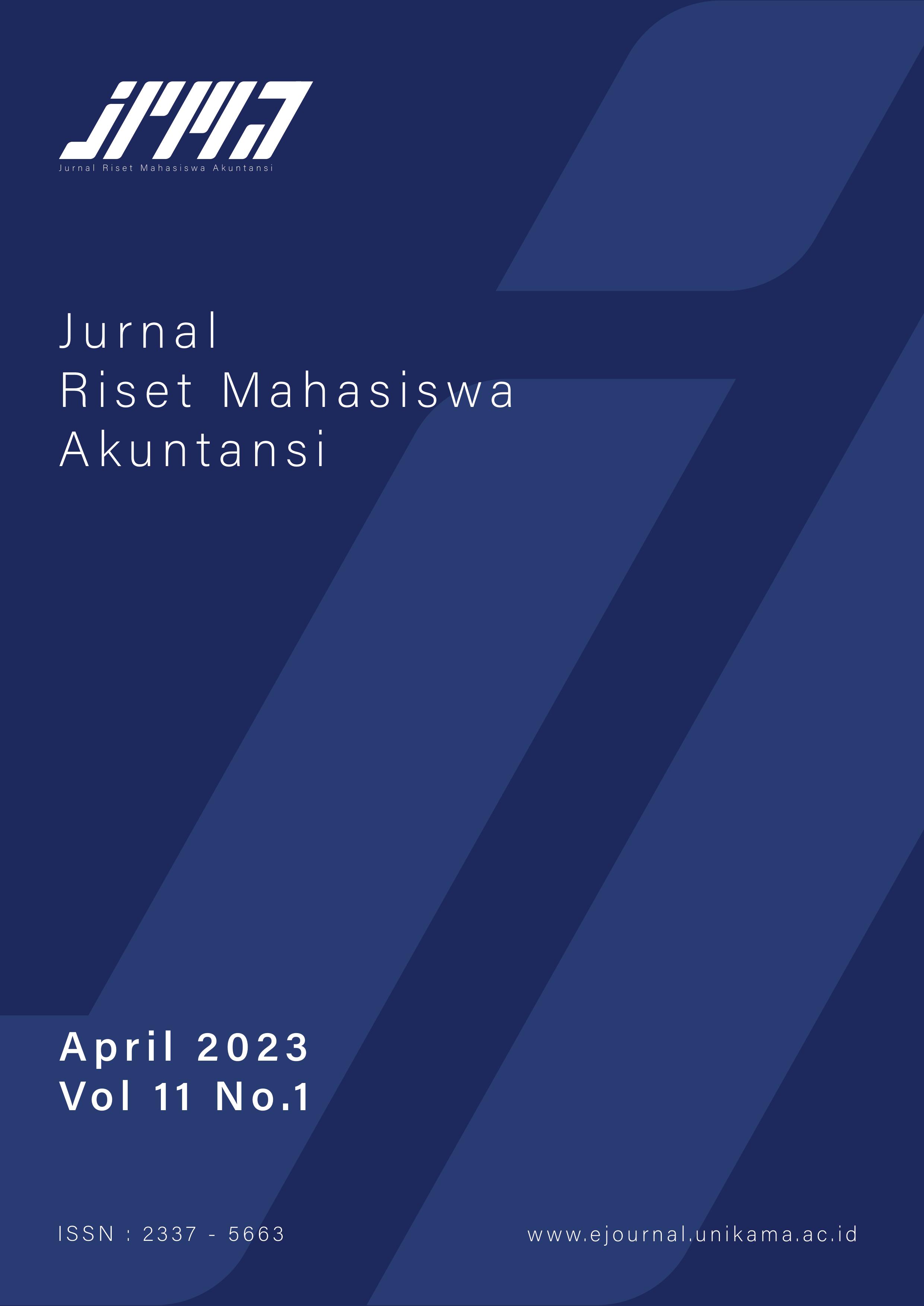 					View Vol. 11 No. 1 (2023): JURNAL RISET MAHASISWA AKUNTANSI VOLUME 11 NOMOR 1 TAHUN 2023 
				